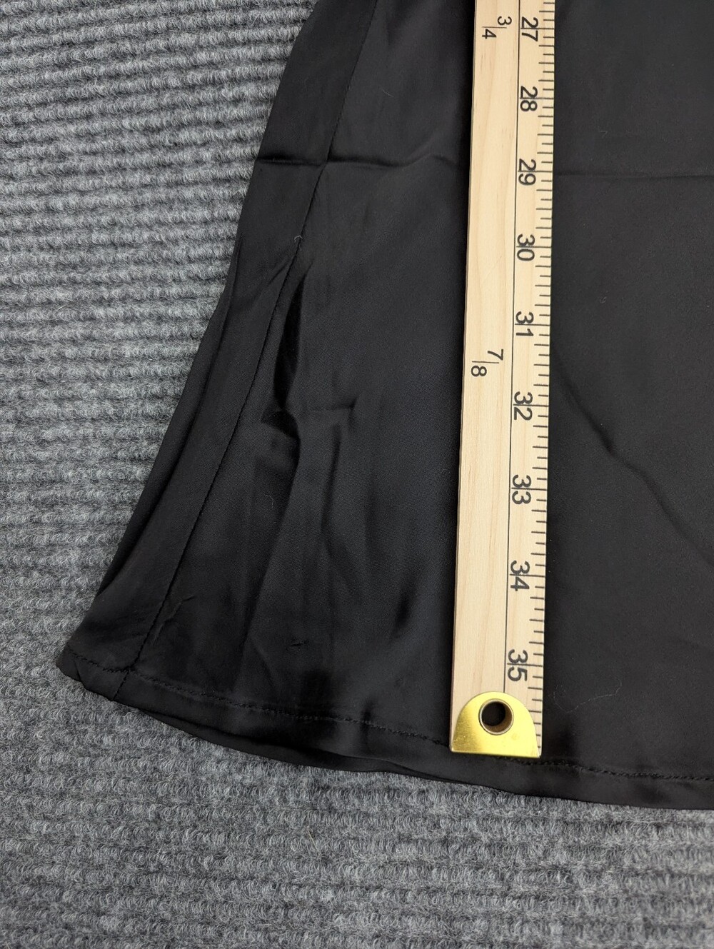 NWT Cleobella Midi Skirt Black Medium 100% Viscose Satin Slip Skirt Minimalist - Picture 6 of 13